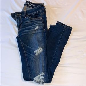 American Eagle Ripped Denim size 0
